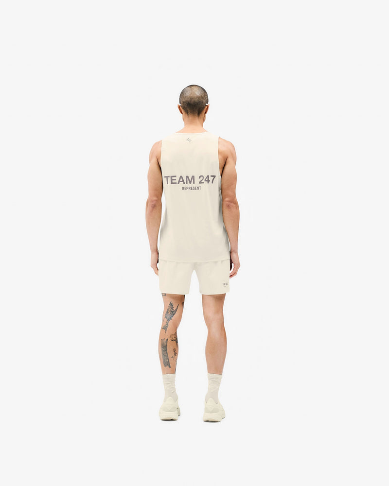 Team 247 Run Vest - Cream