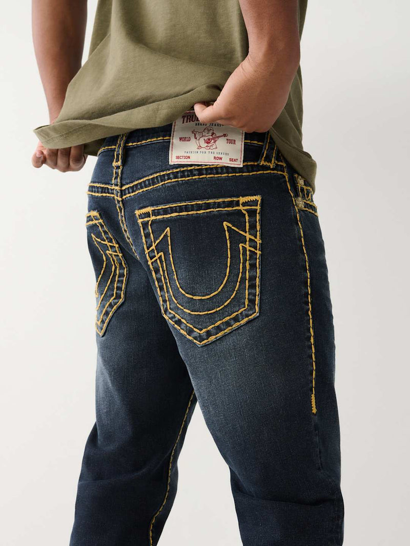 True Religion Jeans Rocco Super T 32 In Chicory Dark Wash