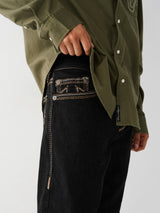 True Religion Jeans Ricky No Flap Black Rinse
