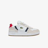Lacoste T-Clip Tricolour Leather and Suede Trainers