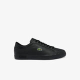 Lacoste Powercourt Burnished Leather Trainers