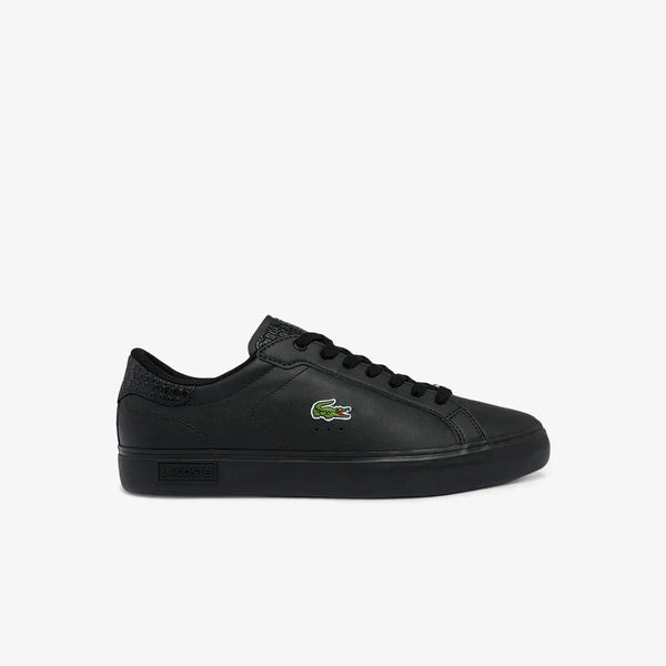 Lacoste Powercourt Burnished Leather Trainers