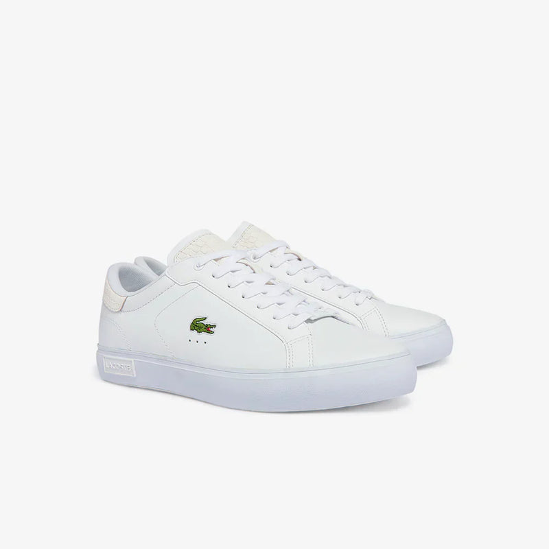Lacoste Powercourt Burnished Leather Trainers