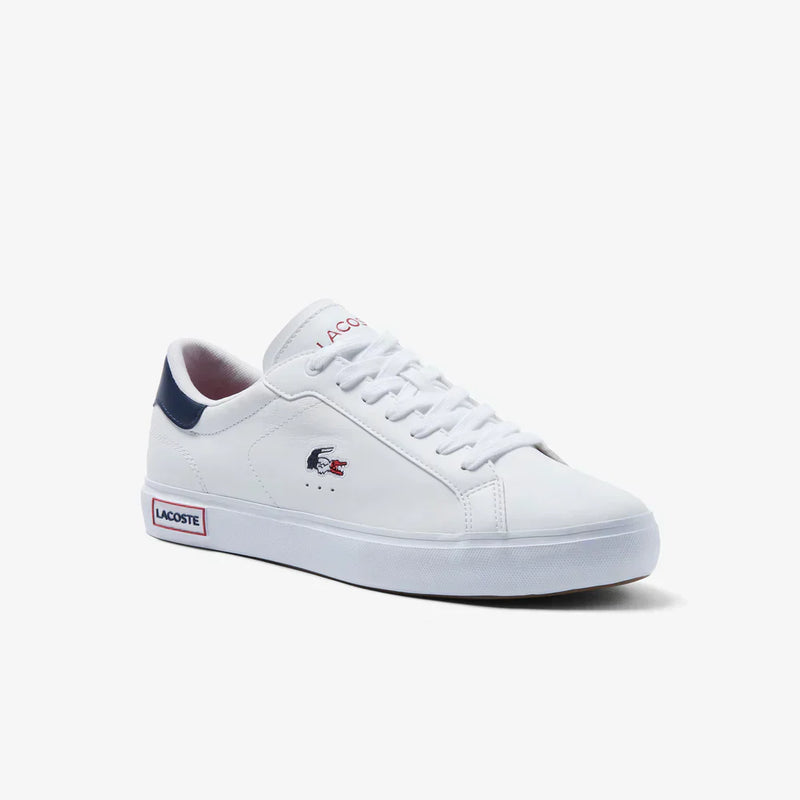 Lacoste Powercourt Tricolor Leather Trainers