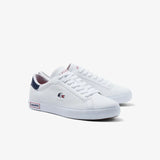 Lacoste Powercourt Tricolor Leather Trainers