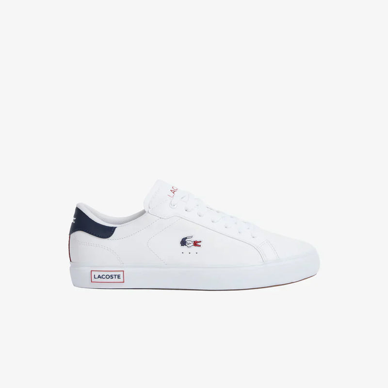 Lacoste Powercourt Tricolor Leather Trainers