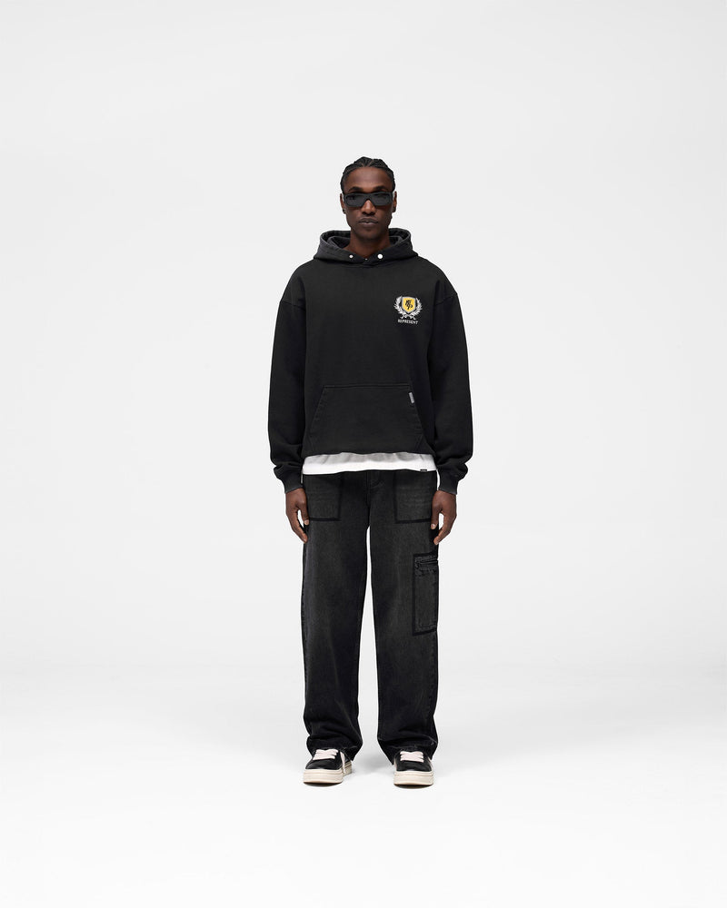 Crest Hoodie - Vintage Black