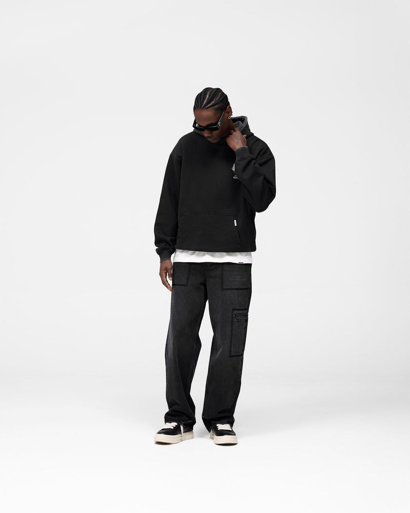 Crest Hoodie - Vintage Black
