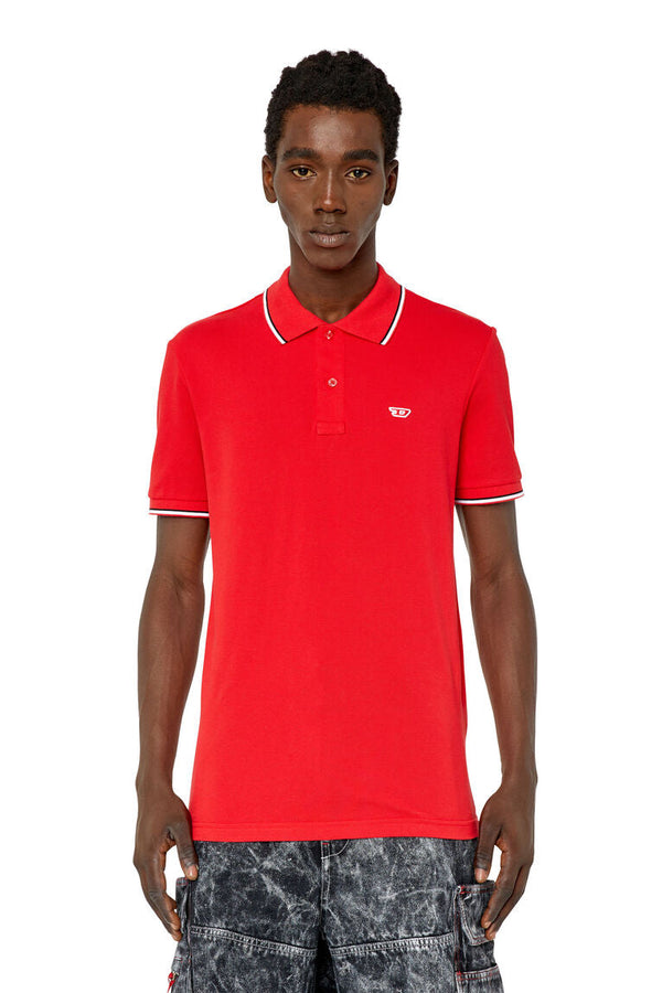 Diesel t-ferry-microdiv Polo shirt with micro Diesel embroidery