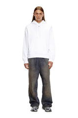 DIesel s-ginn-hood-d Cotton hoodie with mini D patch