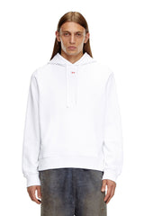DIesel s-ginn-hood-d Cotton hoodie with mini D patch