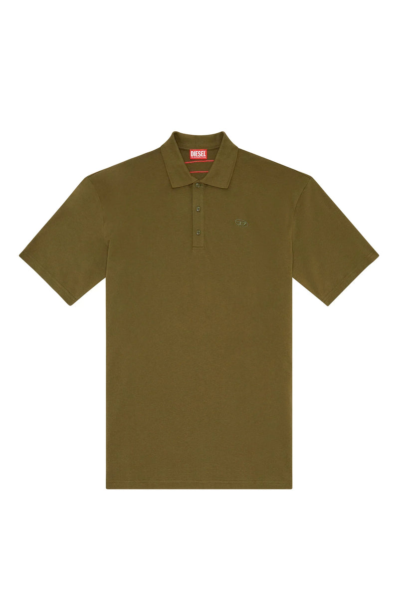 Diesel t-vort-megoval-d Polo shirt with maxi oval D embroidery