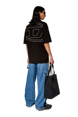 Diesel t-vort-megoval-d Polo shirt with maxi oval D embroidery