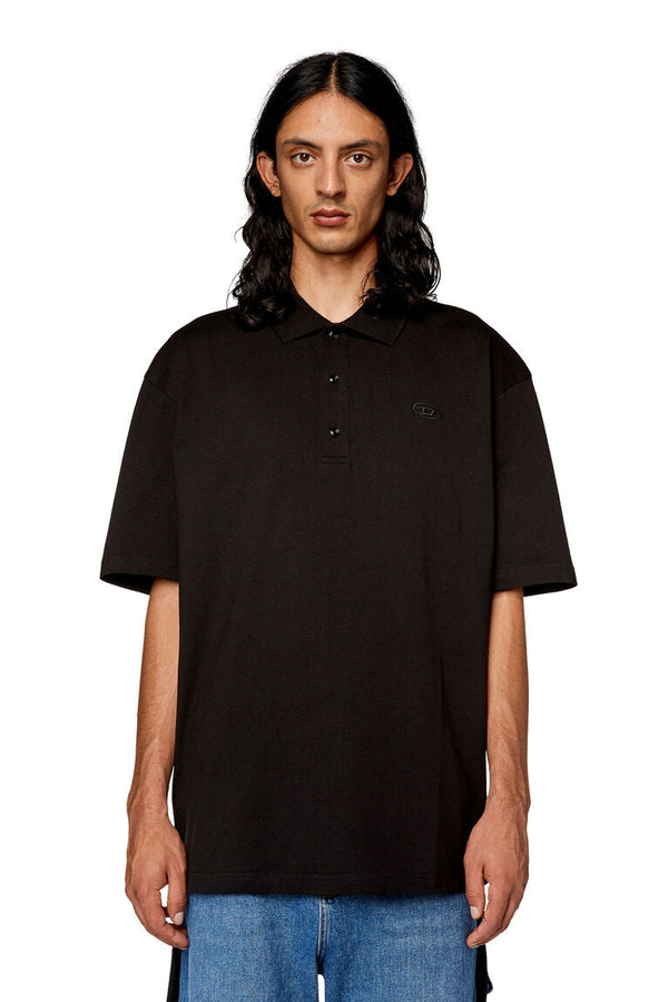 Diesel t-vort-megoval-d Polo shirt with maxi oval D embroidery