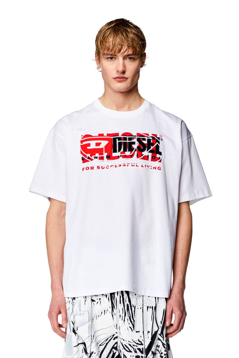 Diesel t-boxt T-shirt with layered logos