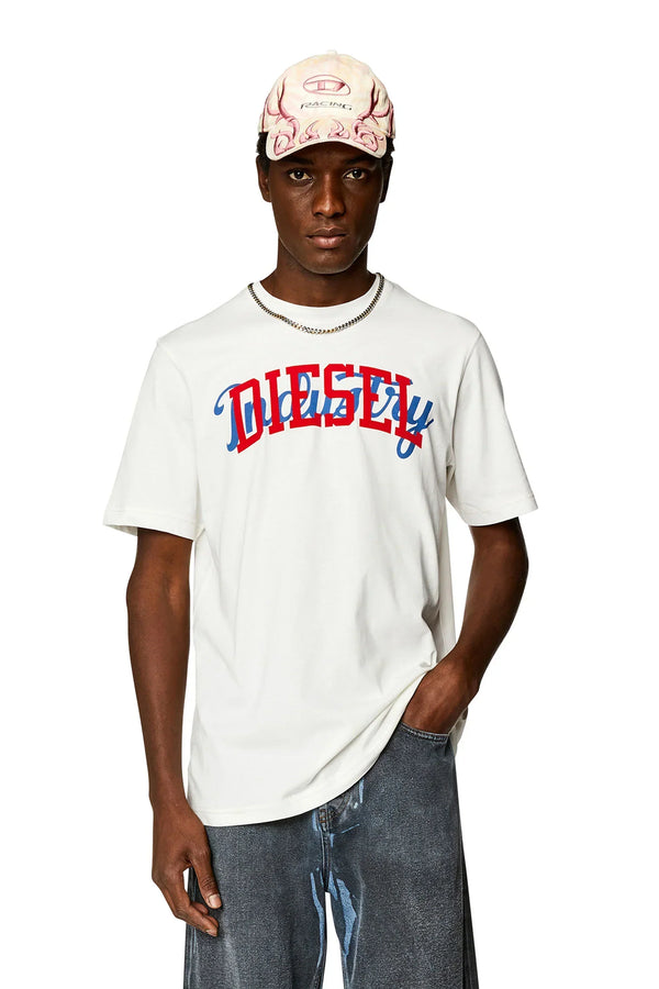Diesel T-shirt with contrasting Diesel prints