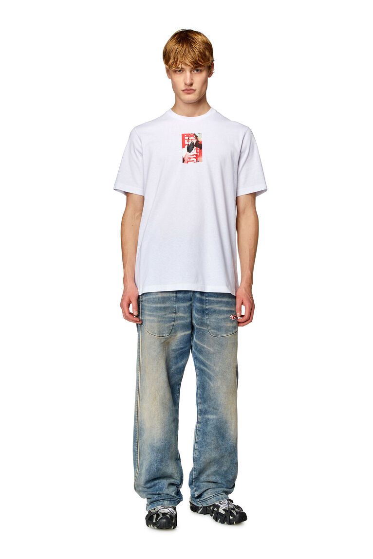 Diesel t-just-n11 T-shirt with photo print logo