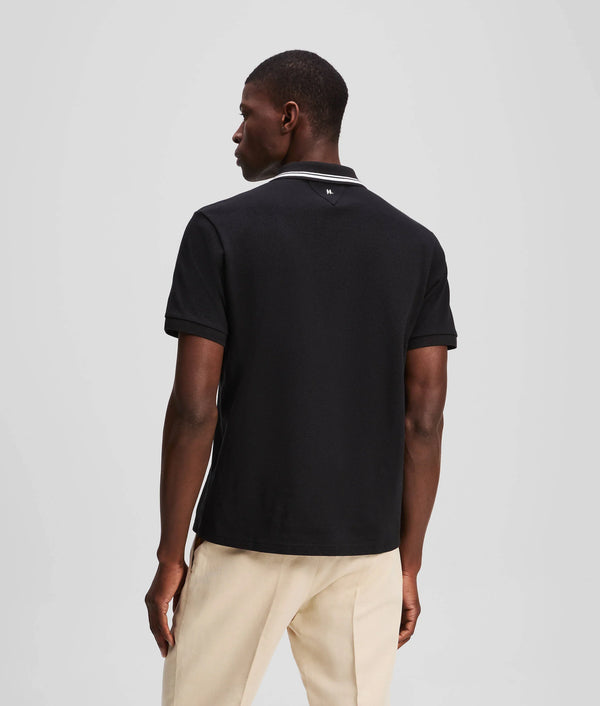 Karl Lagerfeld CONTRAST PIPING POLO SHIRT