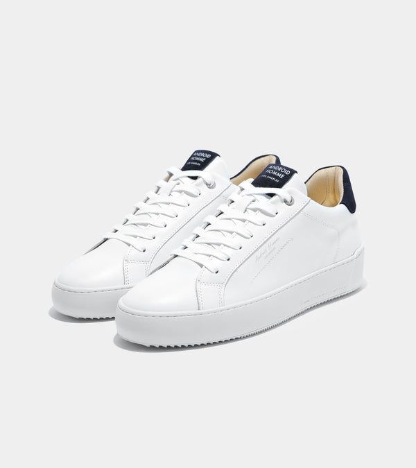 Android Homme Zuma White Navy Leather Hardware AHP224-26