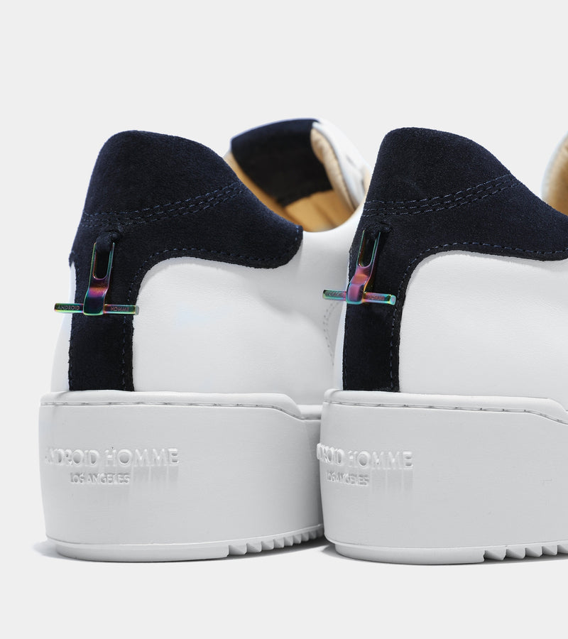 Android Homme Zuma White Navy Leather Hardware AHP224-26