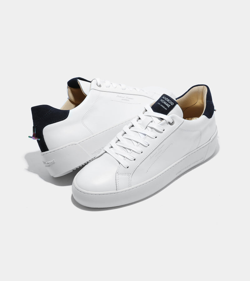 Android Homme Zuma White Navy Leather Hardware AHP224-26