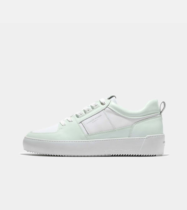 Android Homme Point Dume Low White Blue UV-Coated Leather AHP234-44