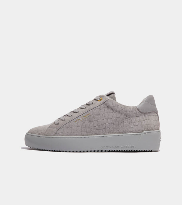 Android Homme Zuma Grey Caiman Croc Emboss Suede AHP241-13