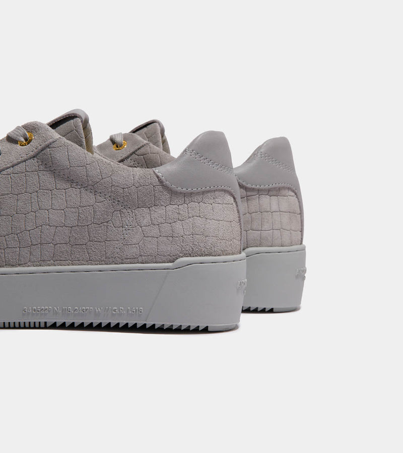 Android Homme Zuma Grey Caiman Croc Emboss Suede AHP241-13