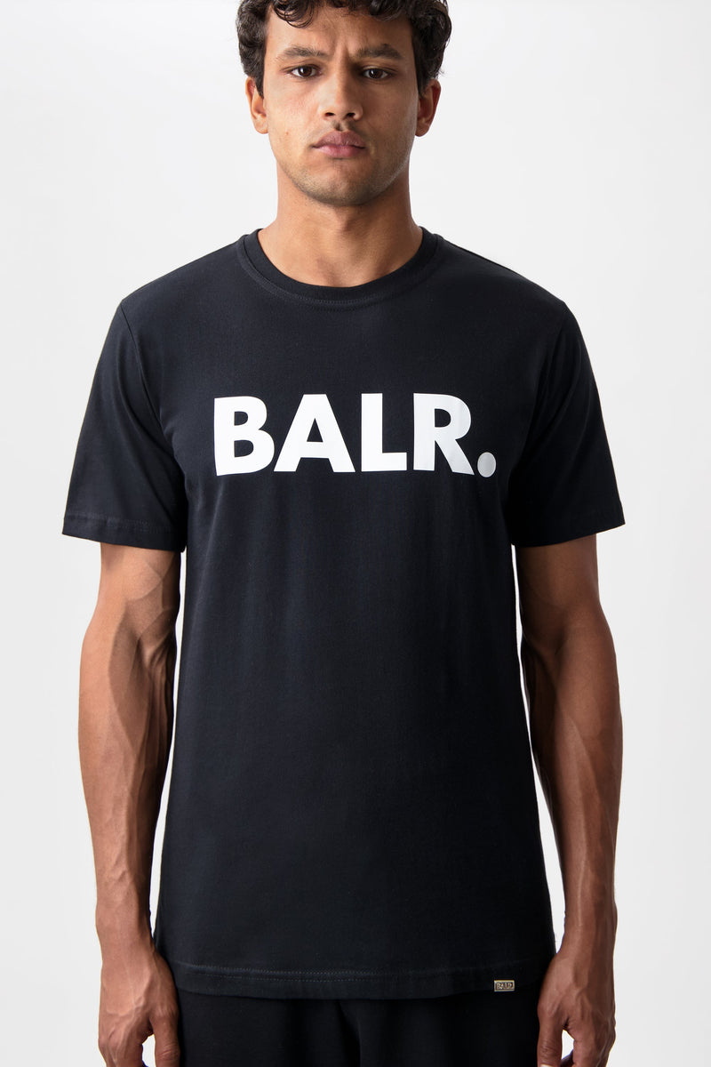 Brand Straight T-Shirt Jet Black