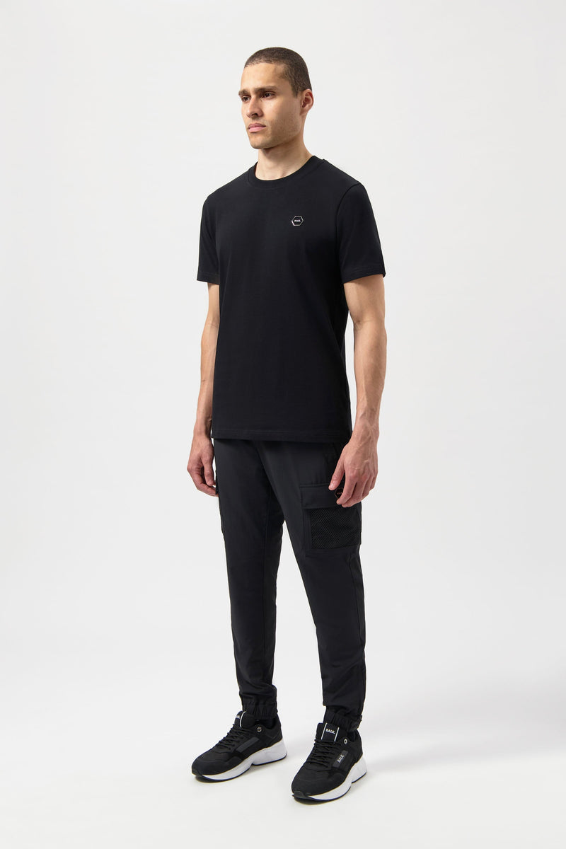 Hexline Regular Fit T-Shirt Jet Black