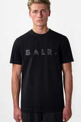 BALR. Monogram Embro Regular Fit T-Shirt Jet Black/Phantom