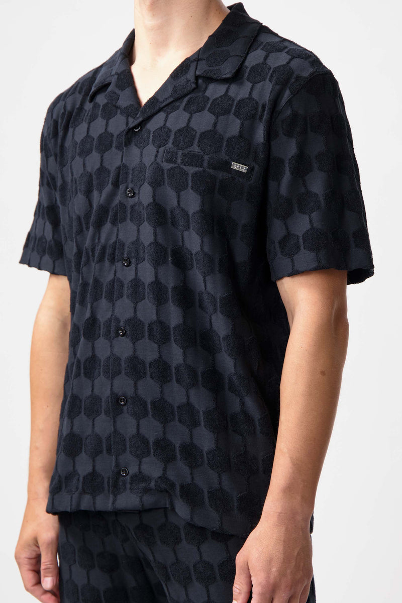 Terry Box Shirt Jet Black