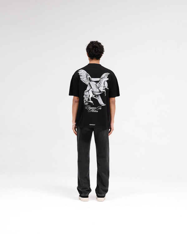 Elegance In Motion T-Shirt - Jet Black
