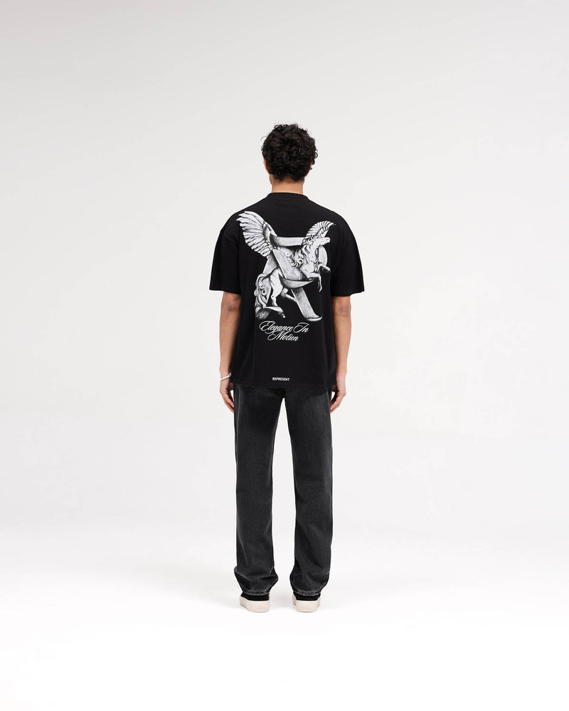 Elegance In Motion T-Shirt - Jet Black