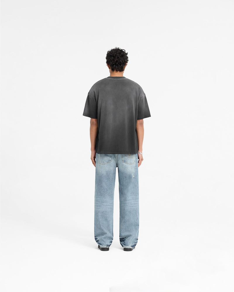 Represent X Duke + Dexter Rearview Mirror T-Shirt - Stained Black