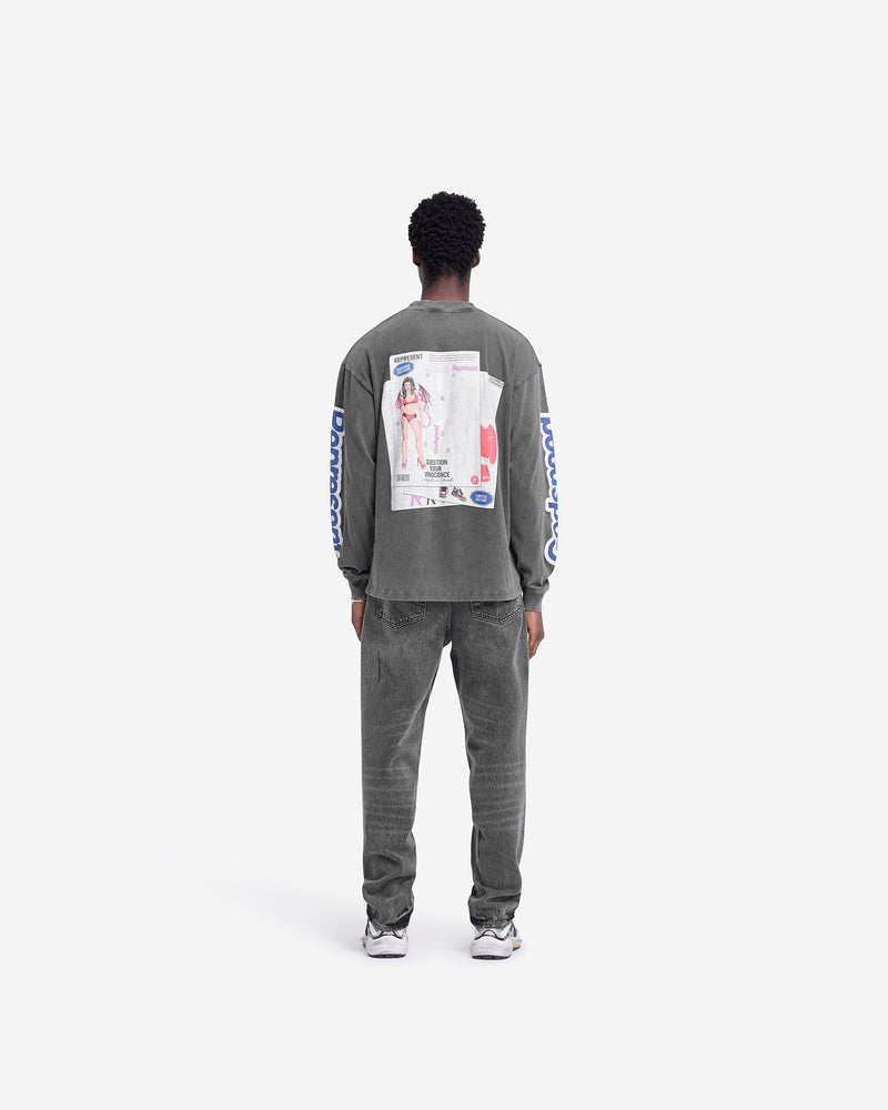 Question Your Innocence Long Sleeve T-Shirt - Vintage Grey