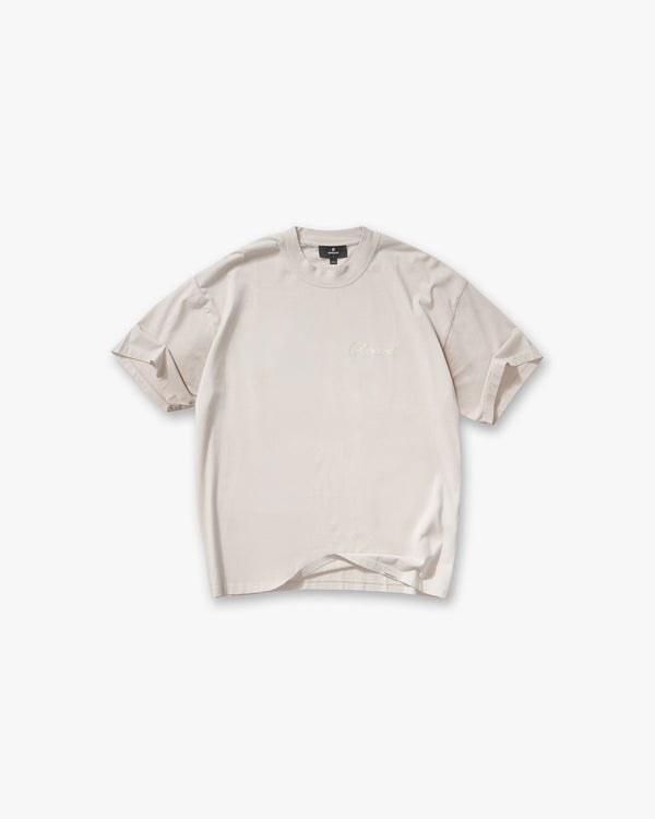 Script Logo T-Shirt - Concrete