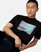 Calvin Klein Basketball Court Graphic Black T-Shirt