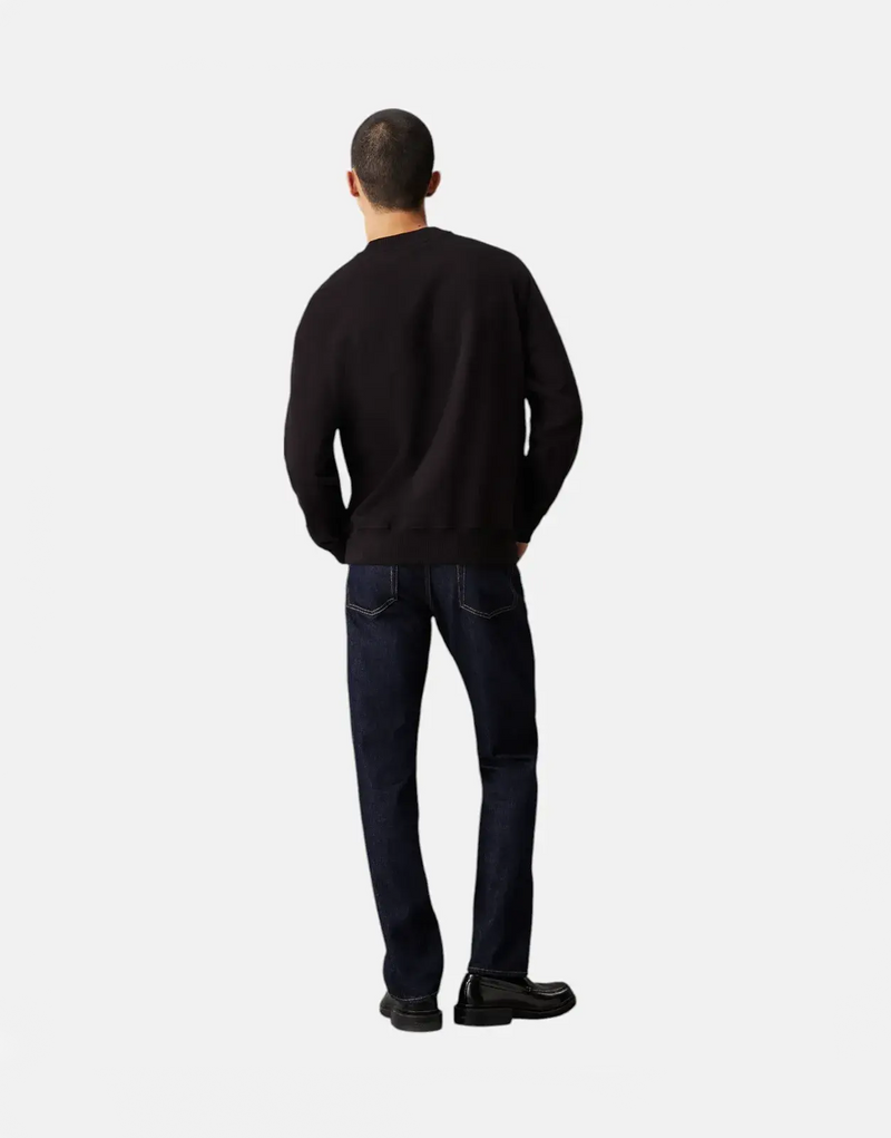 Calvin Klein Chenille Monologo Black Crew T-Shirt