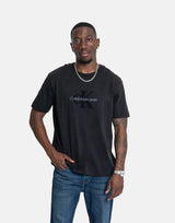 Calvin Klein Chenille Monologo Black T-Shirt