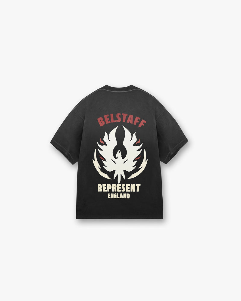 Represent X Belstaff Flame Phoenix T-Shirt - Shadow