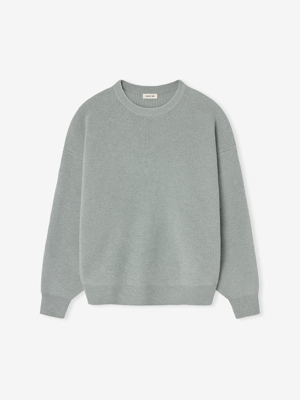 Wool Rib Crewneck Sweater