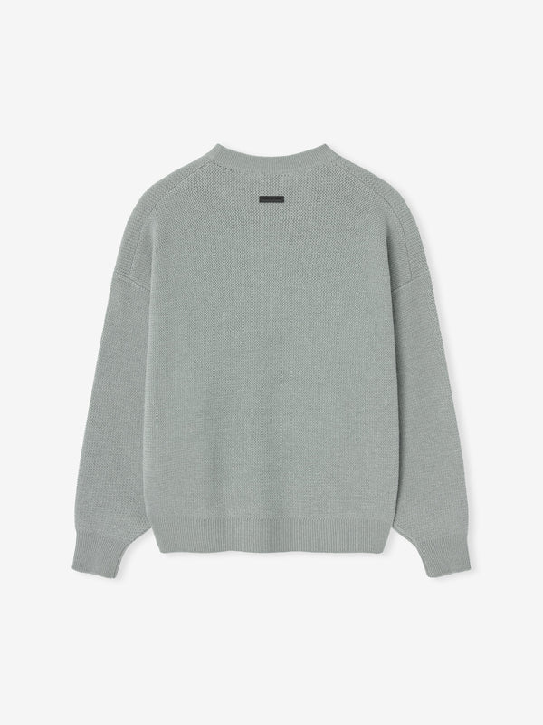 Wool Rib Crewneck Sweater