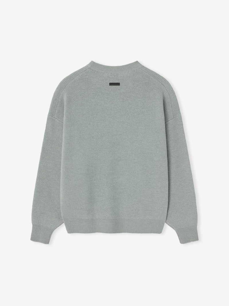 Wool Rib Crewneck Sweater