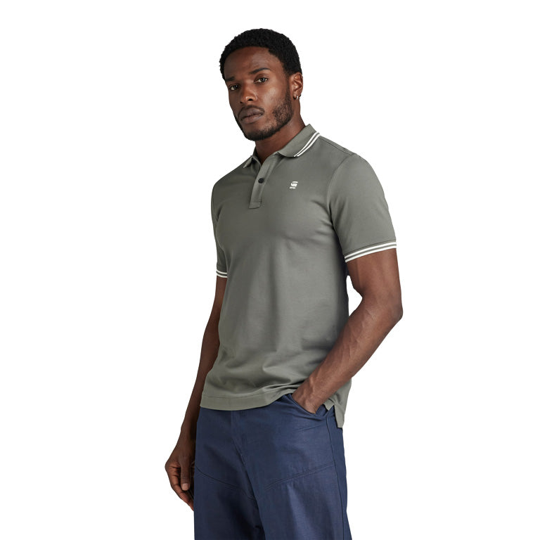 G-Star Dunda Slim Stripe Polo T-Shirt