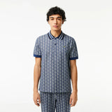 Lacoste Contrast Collar Monogram Polo Shirt