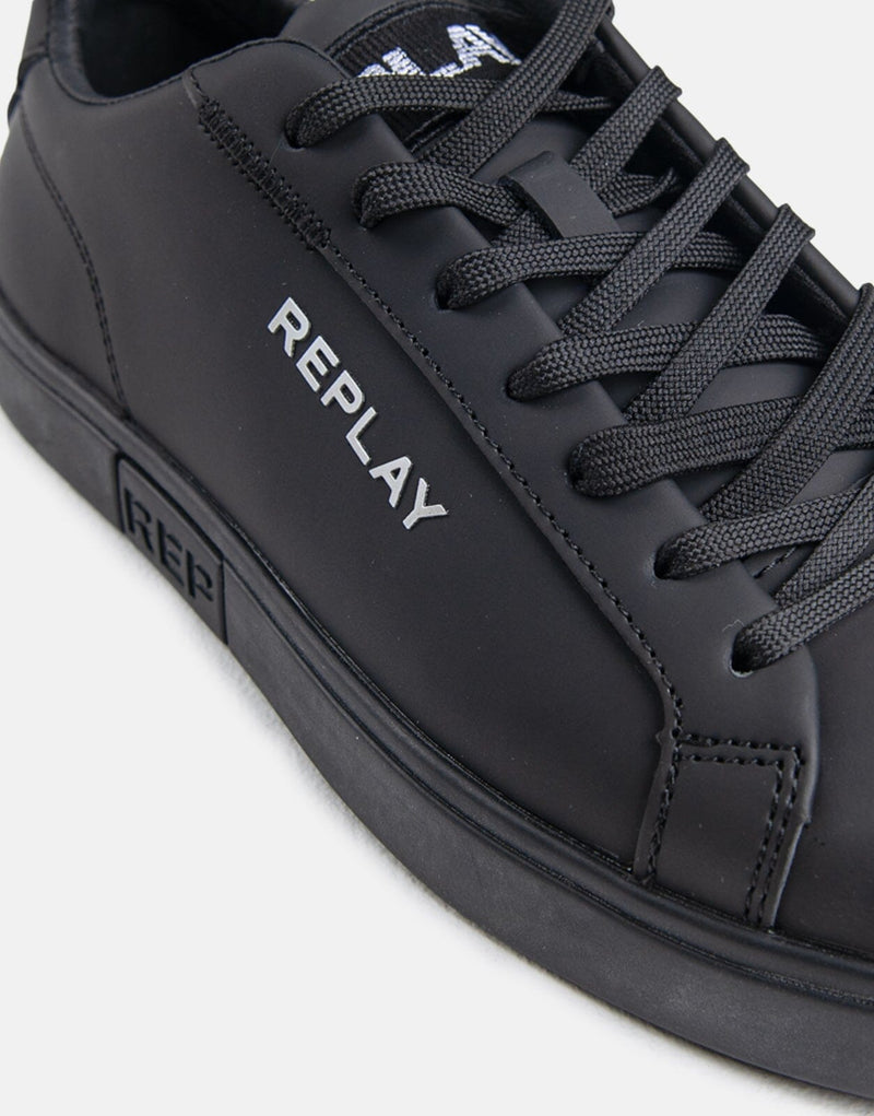 Replay Polys Logo Black Sneakers