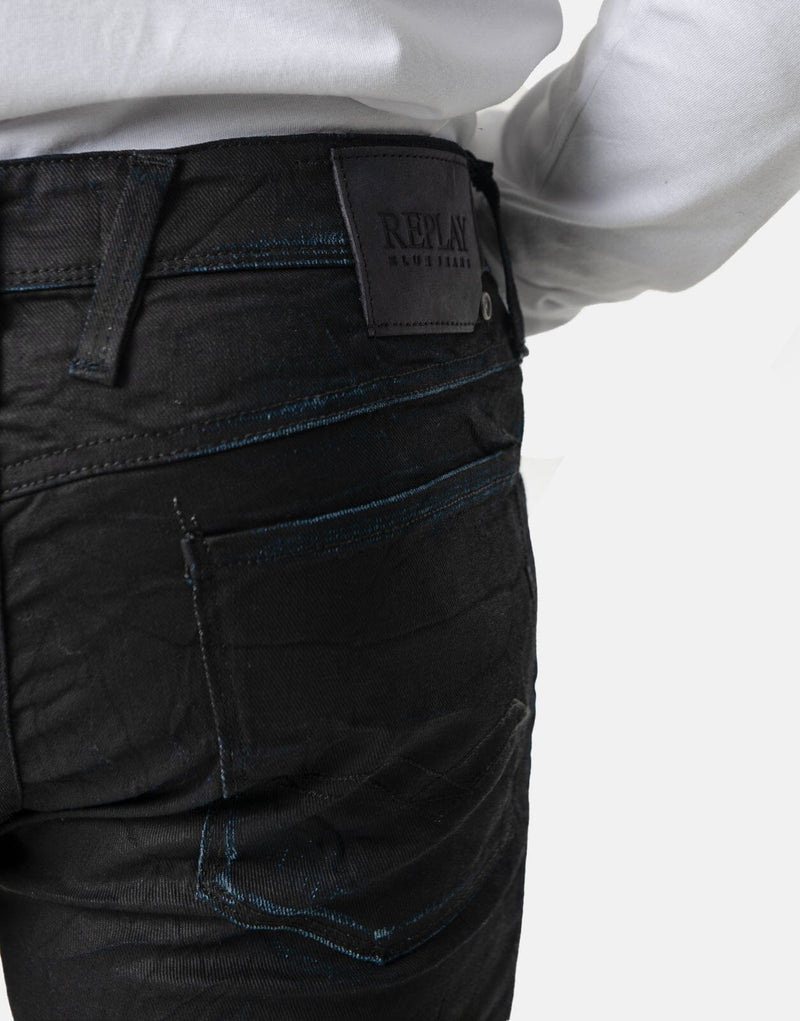 Replay Anbass Resinplus Slim Fit Stretch Jeans