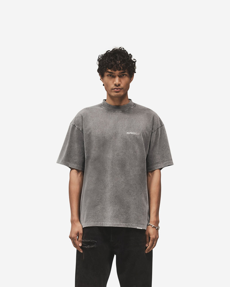 Metal Block Logo T-Shirt - Vintage Grey