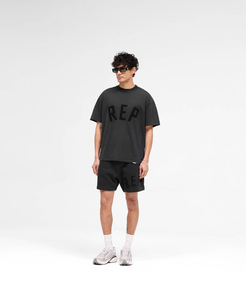 Rep Applique T-Shirt - Off Black